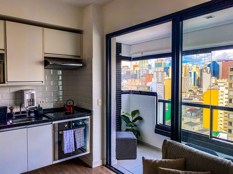 Bela Cintra Piscina Terraço Sala e Quarto Perto Paulista