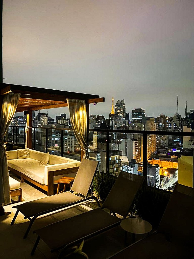 Bela Cintra Terrace Pool Living Bedroom Near Paulista