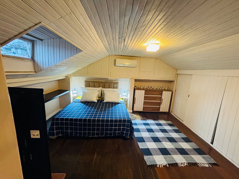 Estúdio com terraço e chuveirão