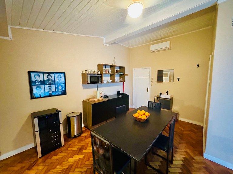 Estudio con terraza y ducha