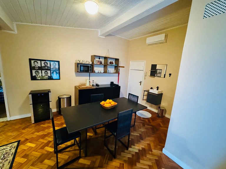 Estudio con terraza y ducha