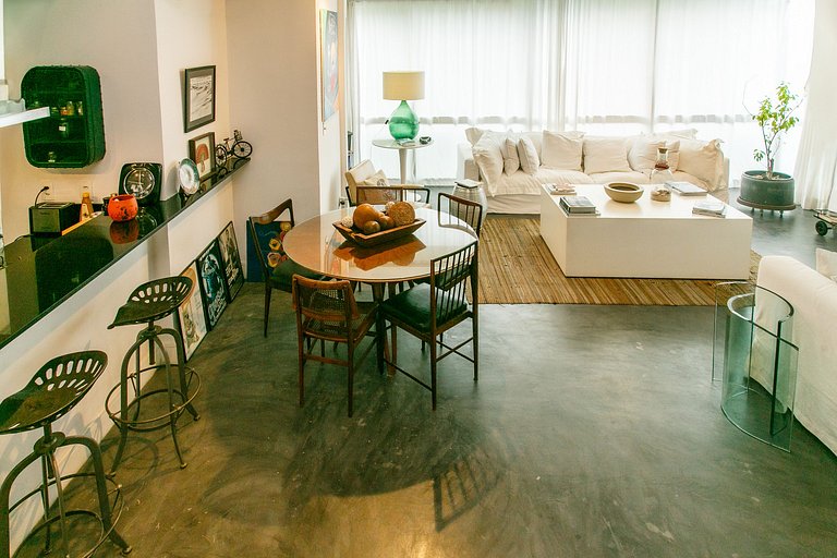 Duplex na Gávea com Vista deslumbrante, perto de Tudo!