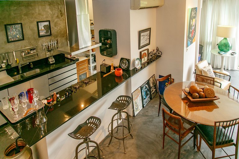 Duplex na Gávea com Vista deslumbrante, perto de Tudo!