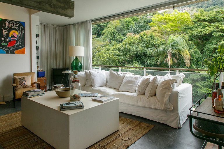 Duplex na Gávea com Vista deslumbrante, perto de Tudo!
