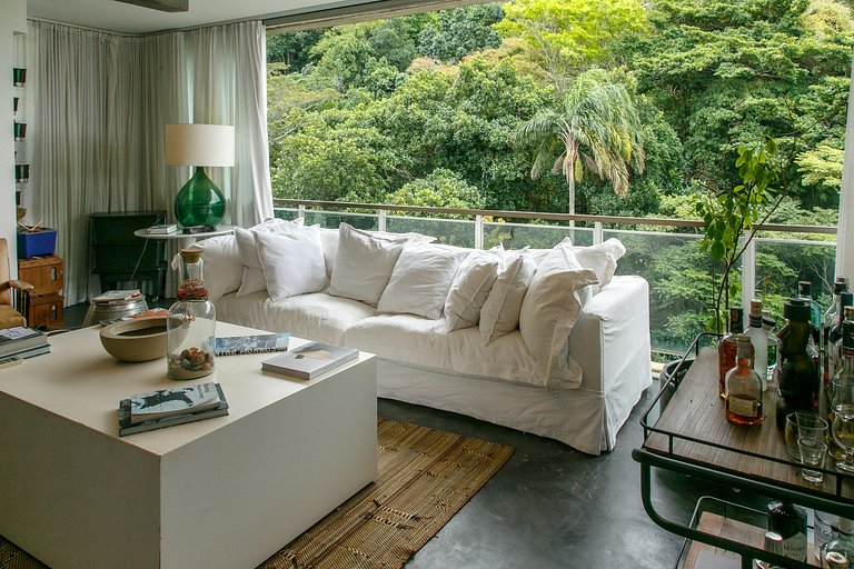 Duplex na Gávea com Vista deslumbrante, perto de Tudo!