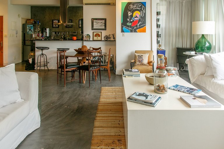 Duplex na Gávea com Vista deslumbrante, perto de Tudo!
