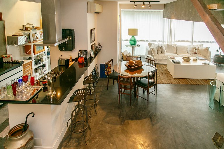 Duplex na Gávea com Vista deslumbrante, perto de Tudo!