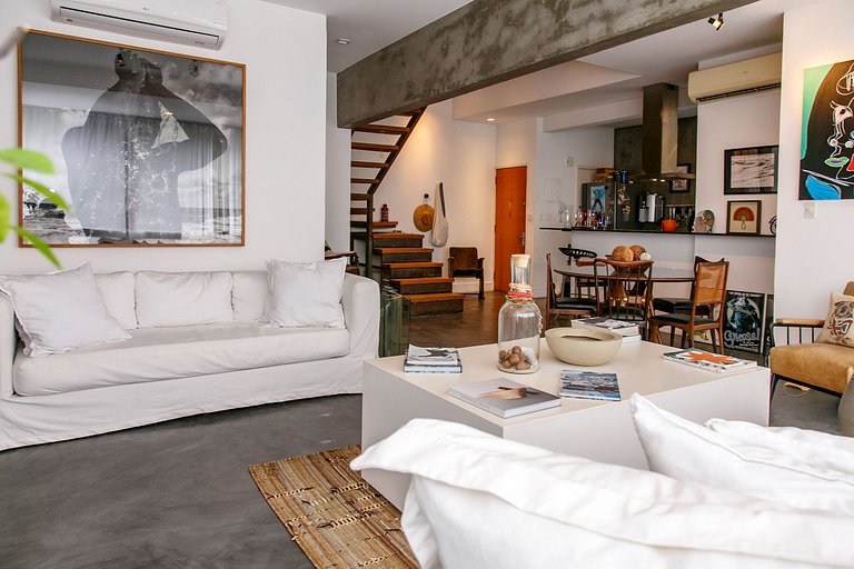 Duplex na Gávea com Vista deslumbrante, perto de Tudo!