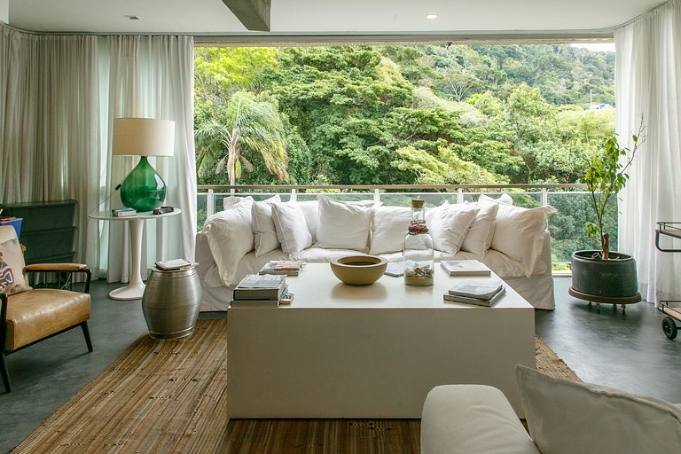 Duplex na Gávea com Vista deslumbrante, perto de Tudo!