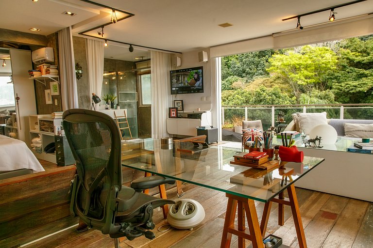Duplex na Gávea com Vista deslumbrante, perto de Tudo!