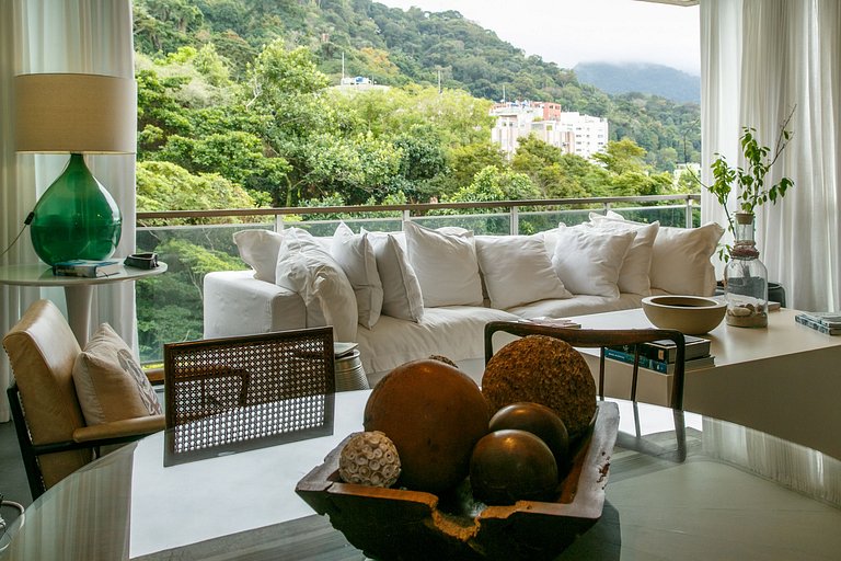 Duplex na Gávea com Vista deslumbrante, perto de Tudo!