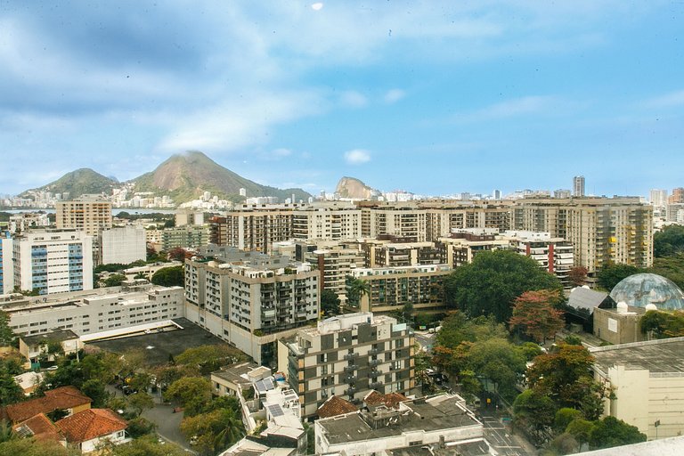 Duplex na Gávea com Vista deslumbrante, perto de Tudo!