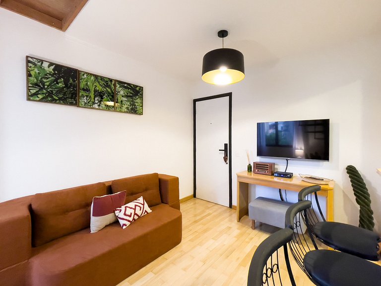 Duplex Moderno Vila Olímpia | Wi-Fi 600M e Vaga