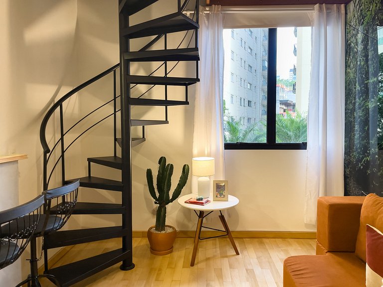 Duplex Moderno Vila Olímpia | Wi-Fi 600M e Vaga