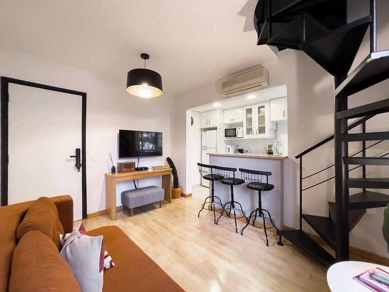 Duplex Moderno Vila Olímpia | Wi-Fi 600M e Vaga