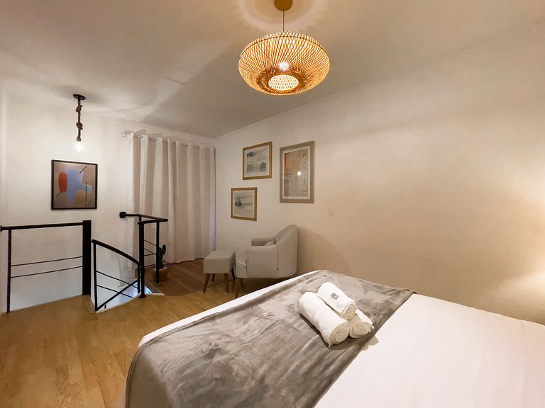 Duplex Moderno Vila Olímpia | Wi-Fi 600M e Vaga