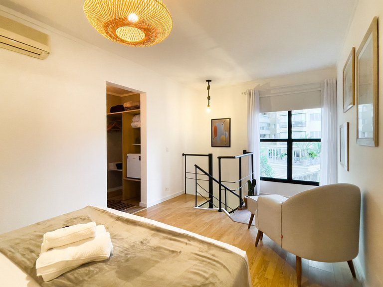 Duplex Moderno Vila Olímpia | Wi-Fi 600M e Vaga
