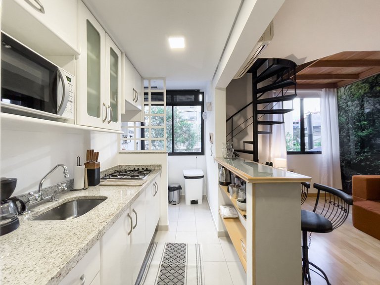 Duplex Moderno Vila Olímpia | Wi-Fi 600M e Vaga