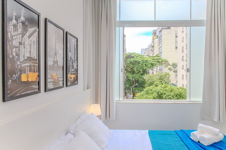 Aconchegante sala e quarto entre Copacabana e Ipanema em fre