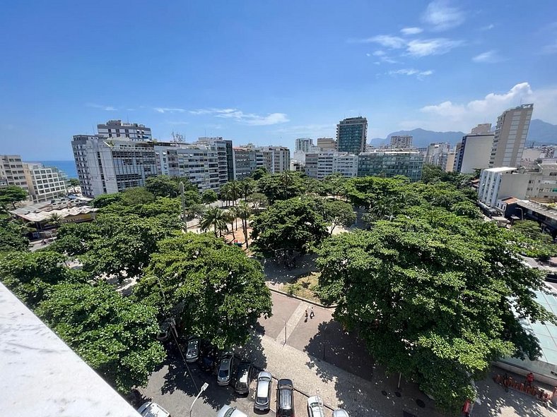 Panoramic view, perfect location 200 meters from Ipanema bea